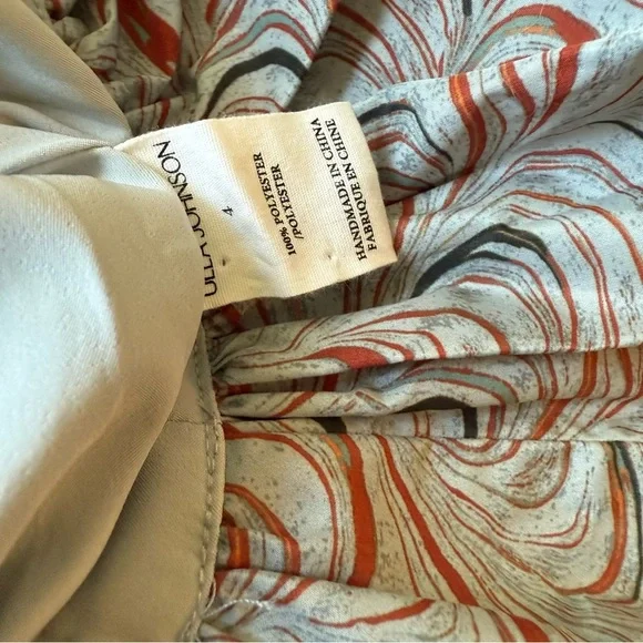 Ulla Johnson Gwen Blue Puff Sleeve Mini Dress Size Small (4) - Picture 10 of 10